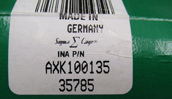 INA AXK100135 bearing | 100x135x4 mm